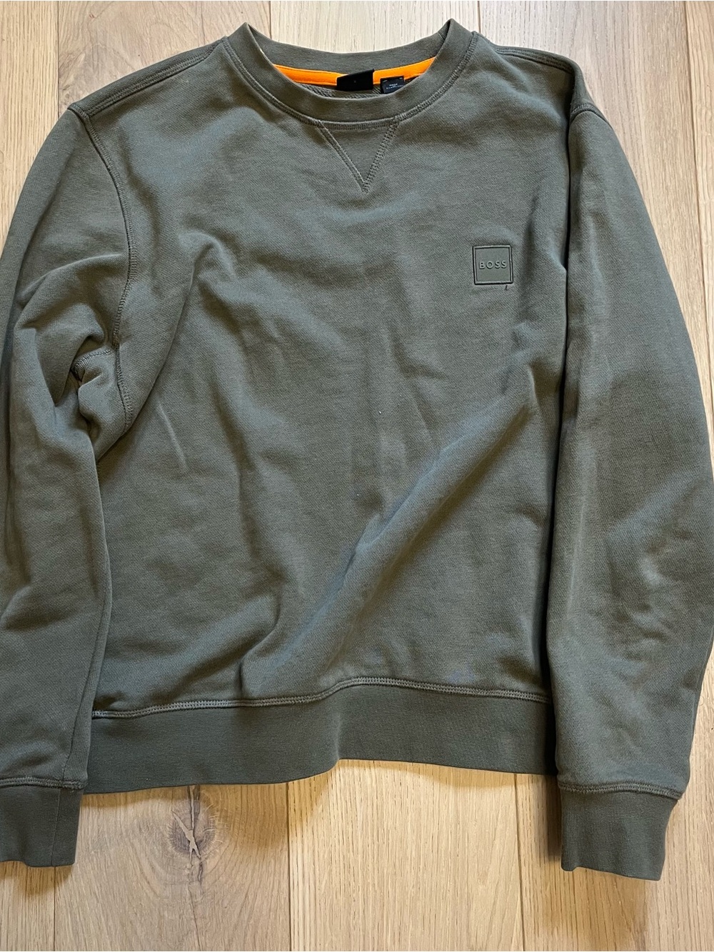 Hugo BOSS Olive Crewneck Sweatshirt